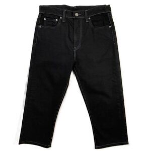 Levi's 522 Wedgie Style Black Capri Pedal Pusher Jeans Size 30